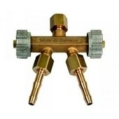 GCE kettős kieresztő szelep Acetilén G3/8"Lh F004803