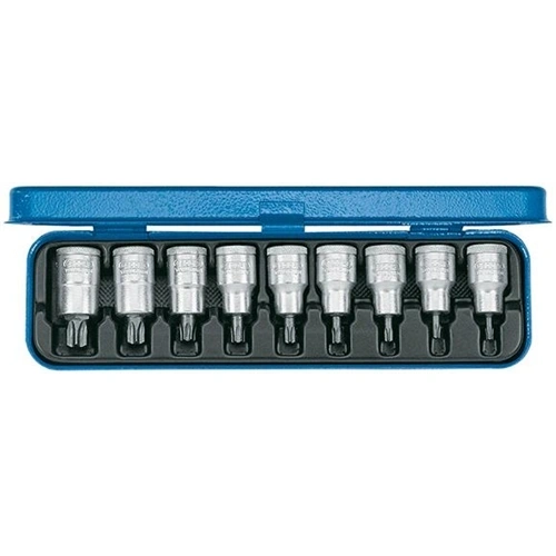 Gedore torx dugókulcs készlet 1/2" 9 részes belső TORX T20-60 (ITX 19 PM) (Format katalógus) F008917