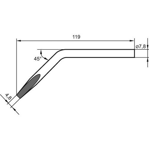 Ersa forrasztópáka fej 80W F011039