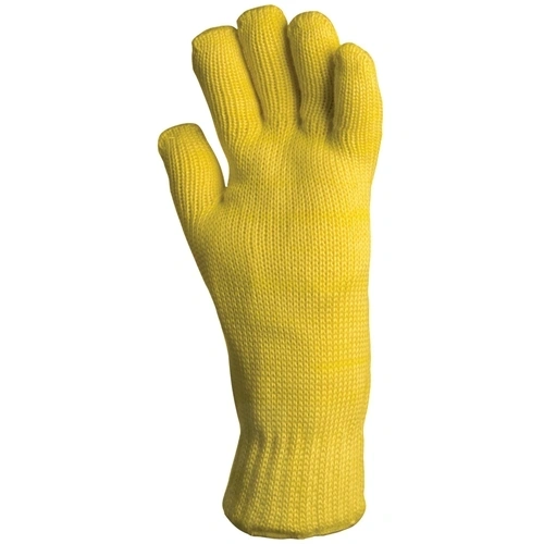 Kötött sárga KEVLAR kesztyű 35 cm 250°c pamut belső 10 F017004