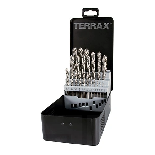 Terrax csigafúró készlet 25 részes 1-13x0.5 mm HSS-G köszörült F017055
