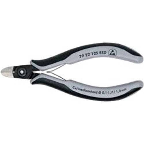 Knipex műszerész oldalcsípő fogó 125mm Nr.7922 ESD (Format katalógus) F017813