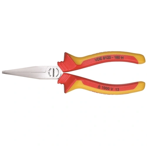 Gedore VDE laposfogó, 160 mm, köpenyes szigeteléssel (VDE 8120-160 H) F019696