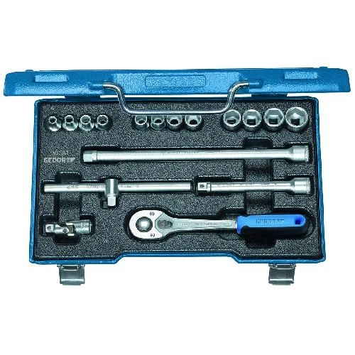Gedore dugókulcs készlet 3/8" 17 részes 6-19 mm (30 GMU-10) F026742