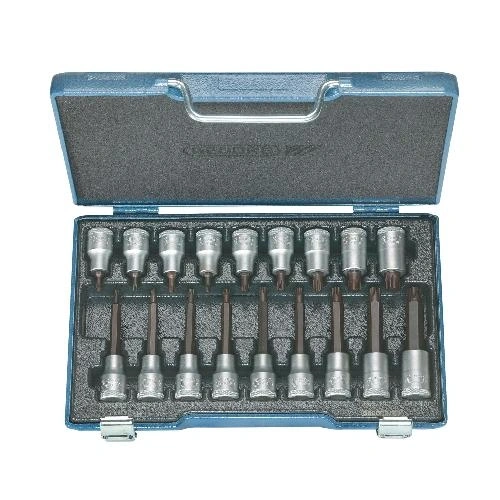 Gedore torx dugókulcs készlet 1/2" 18 részes belső TORX T20-60 (ITX 19 LKP) F027303