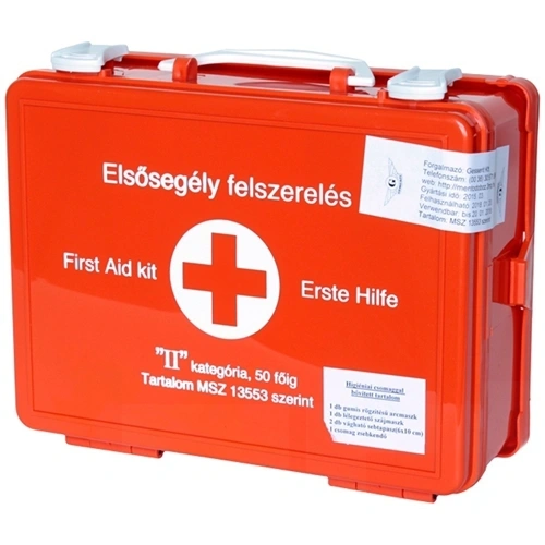 Falra szerelhető mentőláda II. 50 főig F029522