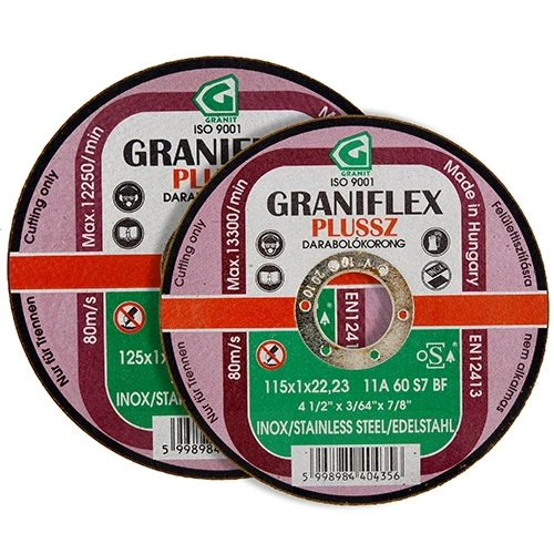 Gránit vágókorong 230x1.9x22.23  INOX 11A46S7BF 80 (Graniflex Plussz) F059431