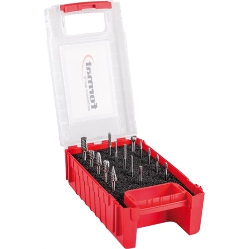 Format keményfém turbómaró (gravírmaró) készlet, C fogazás, szár:3mm 15 részes F068864