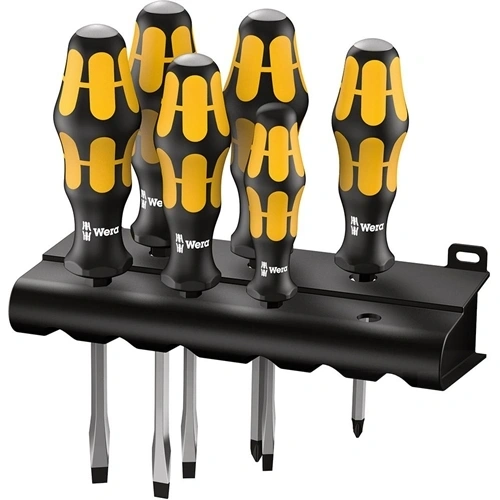 Wera csavarhúzó készlet 6 részes lapos + PZ F079047