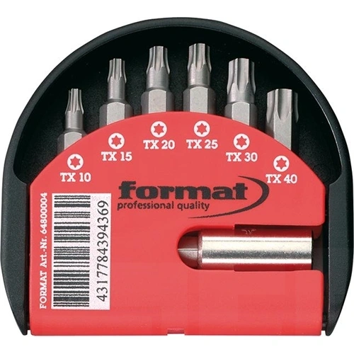 Format bitkészlet 1/4" 7db-os Torx F079378