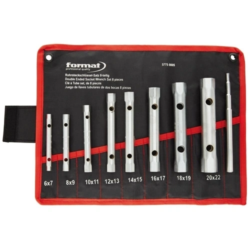 Format csőkulcs készlet 8 részes SW 6x7-20x22mm F080594