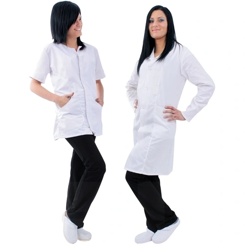 Női köpeny hosszú ujjú fehér L (48/50) F082263