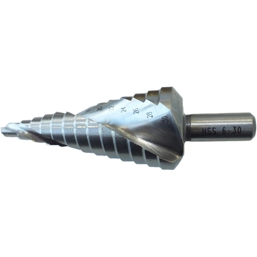 PTG lépcsős csavart hornyú lemezfúró HSS anschliff 4-20 mm F092261