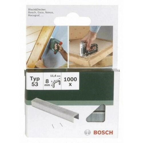 Bosch tűzőkapocs 11.4x0.74x8mm TIP53 (1000db/doboz) F093082