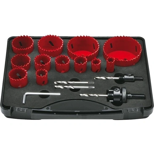 Format HSSE Co5 bimetál körkivágó készlet 16-76mm, 16 részes F099201