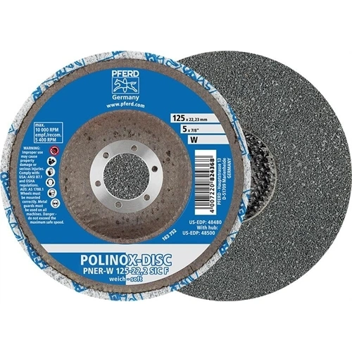 Pferd POLINOX vlies csiszolókorong 125mm középkemény F100385
