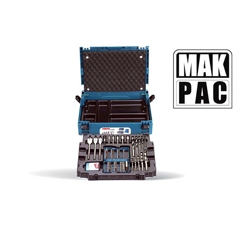 Makita fúró- és bitkészlet 66 részes, MAKPAC F102239