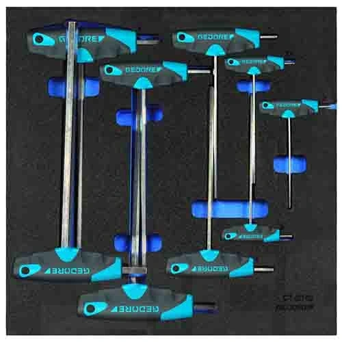 Gedore hajlított imbuszkulcs készlet Check-Tool modulban (1500 CT2-DT 2142) F102789