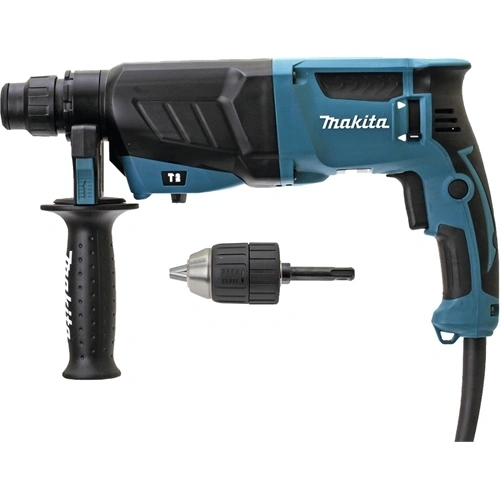 Makita HR2630X7 SDS-Plus fúró-vésőkalapács + SDS-Plus gyorstokmánnyal F110177