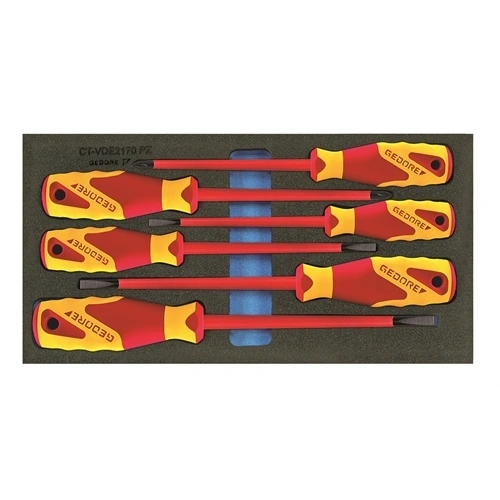 Gedore VDE csavarhúzók Check-Tool modulban (1500 CT1-VDE 2170 PZ) F112185