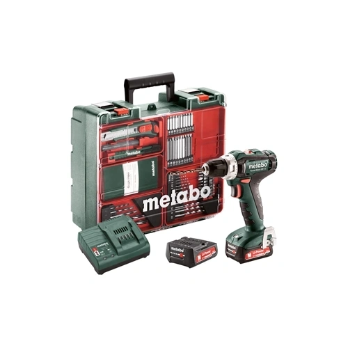Metabo Set PowerMaxx BS 12 fúró-csavarozó, mobil műhely, 2x2.0Ah, töltő F114433