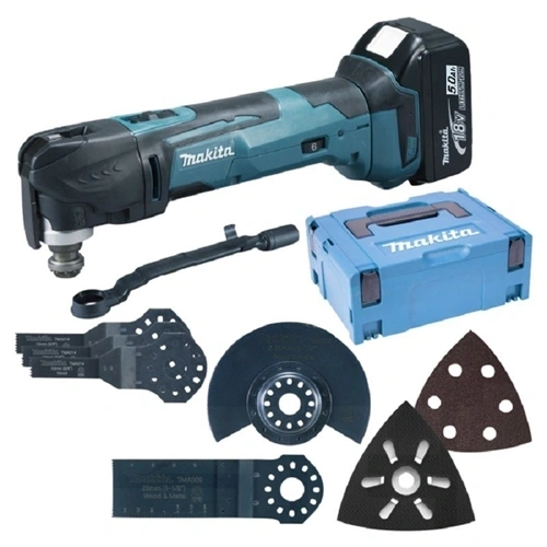 Makita DTM51RTJX4 18V LXT Li-ion multifunkciós gép készlet 2x5.0Ah + tartozékok F119249