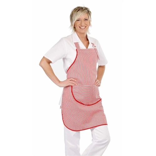 VENUS kötény piros-fehér F120640