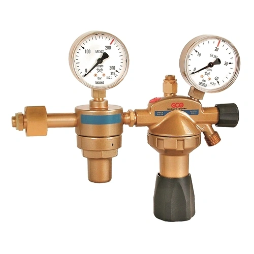 GCE Rhöna reduktor Oxigén 2 lépcsős 200/20 bar G3/4" x G3/8" F123420