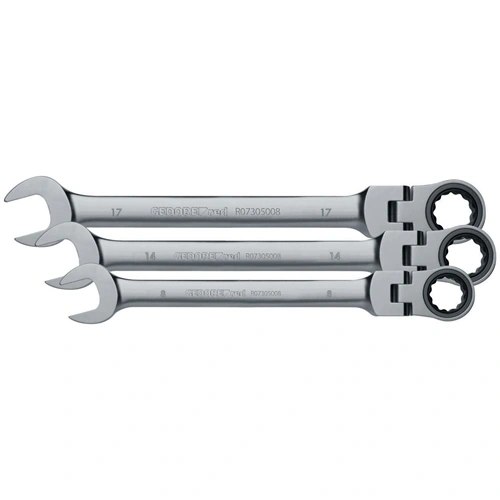 GedoreRed racsnis csillag-villáskulcs csuklós készlet 8-19 mm 5 részes R07305005 F124006