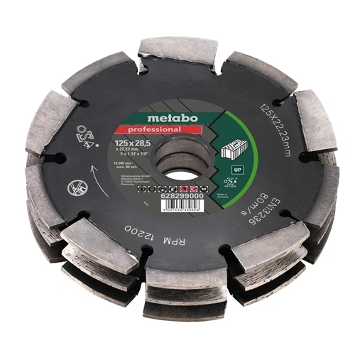 Metabo falhoronymaró gyémánt vágókorong FS3 125x28.5x22.23mm F126118