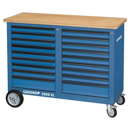Gedore gurítható munkapad 1.25 m széles 18 fiókkal (1506 XL 2810) F128508