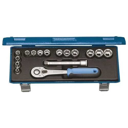 Gedore dugókulcs készlet, 3/8", 16 részes, hatszög, 6-19 mm (30 JMU-10) F128783