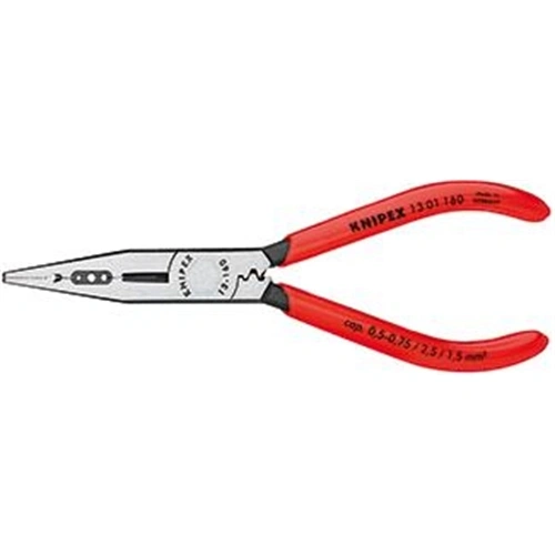 Knipex huzalcsupaszító fogó feketére foszfátozott, mártott nyél 160mm (Format katalógus) F129043