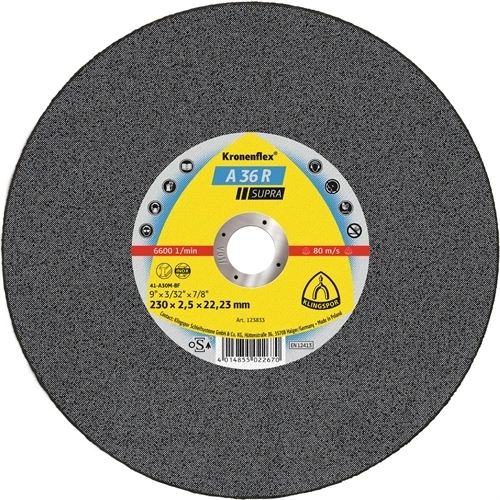 Klingspor vágókorong 180x2.5x22.23mm A 36 R S Egyenes F130069