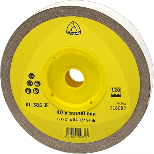 Klingspor tekercs 50x50000mm P 180 KL 385 JF S SR F130276