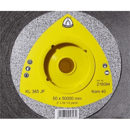 Klingspor tekercs 25x50000mm P 120 KL 385 JF S SR F130284