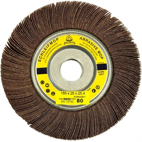 Klingspor lamellás csiszolókerék 165x25x25.4mm P 180 SM 611 W S 1 furattal F130286