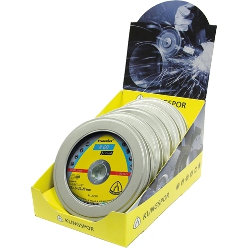 Klingspor vágókorong 125x1x22.23mm P A 60 EX S Egyenes DSPL-UNI (10 db/csomag) F130884