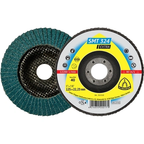 Klingspor lamellás csiszolótányér 125x22.23mm 80 SMT 324 N Kúpos F130957
