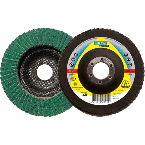 Klingspor lamellás csiszolótányér 125x22.23mm 40 SMT 996 S Kúpos F131059