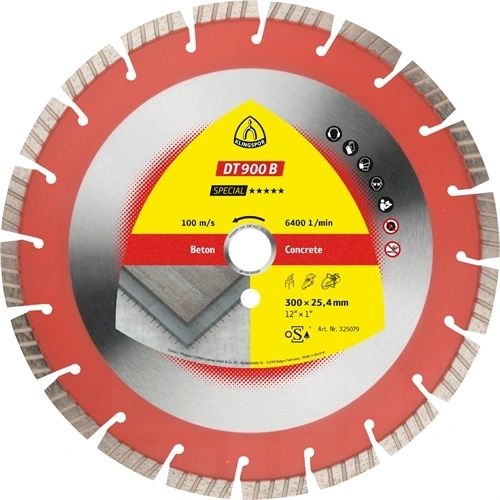 Klingspor gyémánt vágókorong 350x3x25.4mm P DT 900 B ST=Turbó szegmens F131089