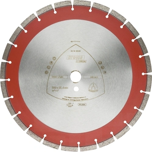 Klingspor gyémánt vágókorong 500x3.7x25.4mm P DT 910 B E=Szűk foghézag F131149