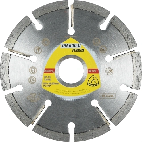 Klingspor gyémánt vágókorong 125x8x22.23mm P DN 600 U S=Standard F131348