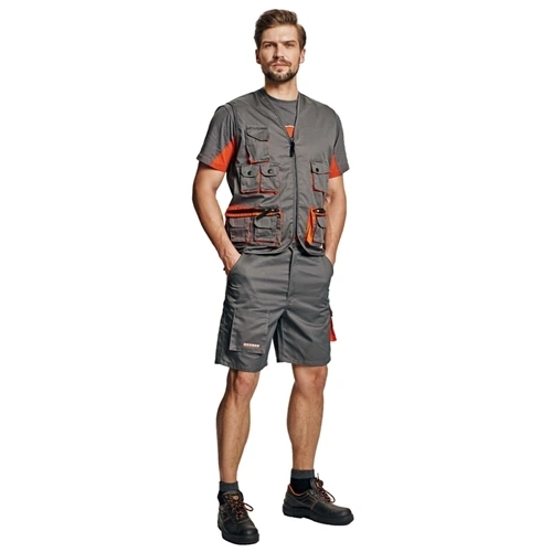 DESMAN rövidnadrág szürke/narancssárga 52 F133772