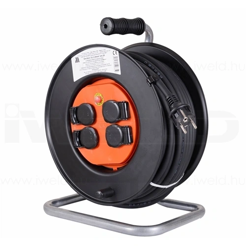 IWELD Hosszabbító kábeldob 4 földelt aljzattal 3x1.5mm2/40m/gumi/IP54 F141033