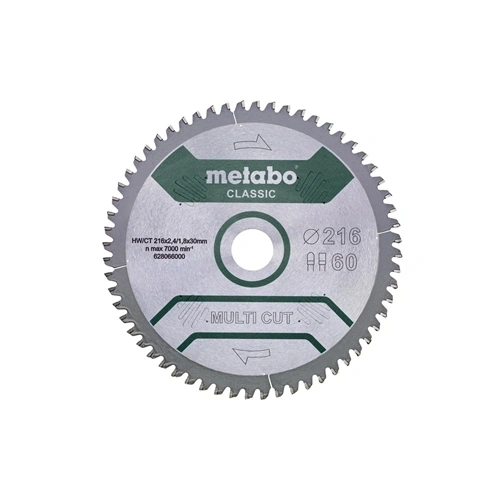 Metabo körfűrészlap HW/CT 216x30, 60FZ/T  KGS - KGSV 216 M / KS 216 M F141233
