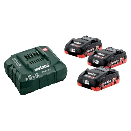 Metabo akkumulátor alapkészlet 3 x 4.0 Ah LiHD + ASC 30-36 V töltő (karton) F141249
