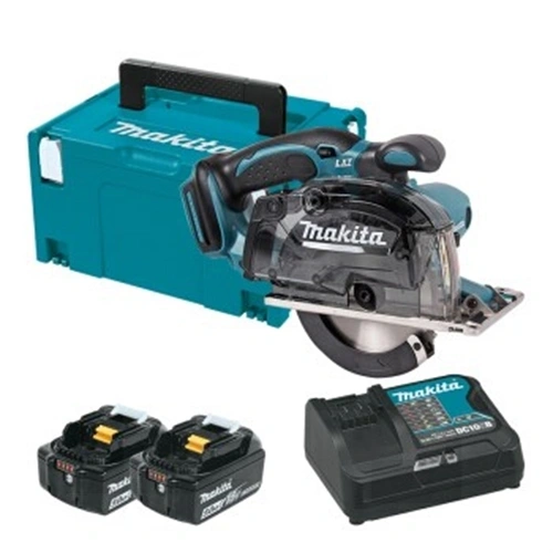 Makita DCS552RTJ 18V LXT Li-ion 136mm fémvágó körfűrész 2x5.0Ah F141577