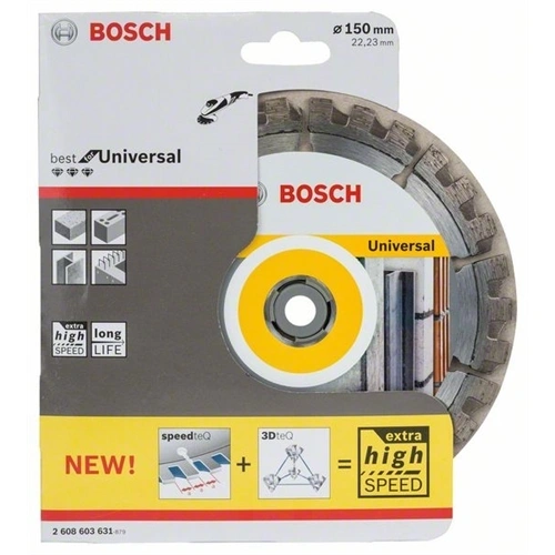 Bosch Expert gyémánttárcsa 150x2.4x22.23mm univerzális F144790