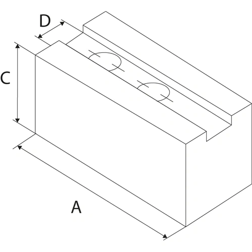 Kitagawa rátétpofa 1.5x60 fogazás 110x80x40mm N16 F151321